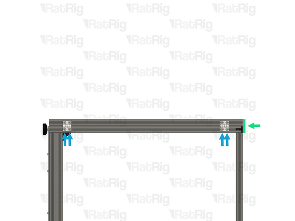Place the right door assembly onto the enclosure as shown