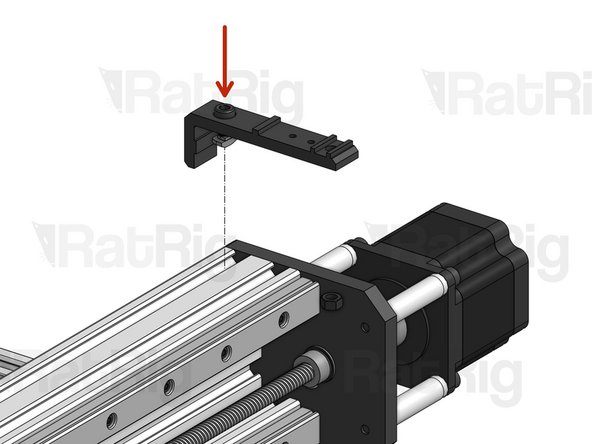 Fit the T-Nut inside the slot and tighten the screw to lock the mount in place.