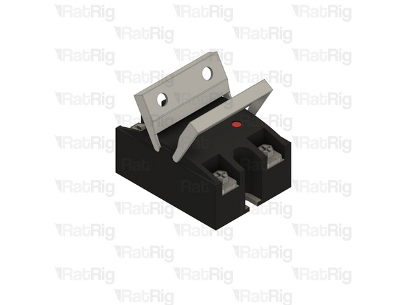 The Solid State Relay has a plastic guard on each end. These must be rotated upwards as shown