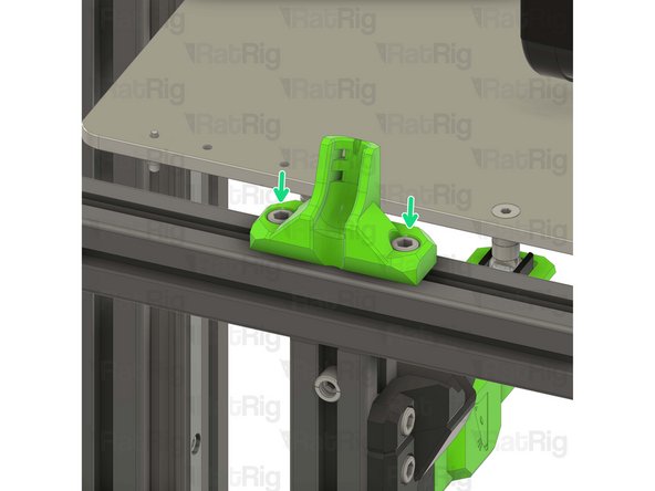 Check that the printed part is seated in the middle of the frame.