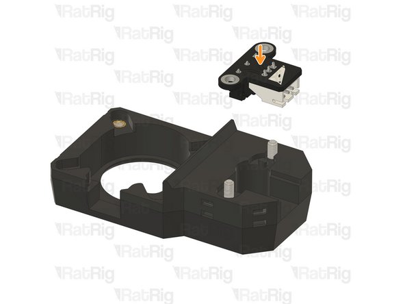 Insert the M3x16 Cap Head Screws into the marked holes