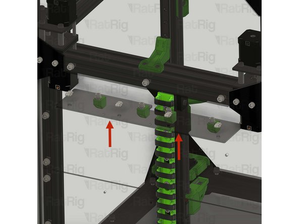 Insert the rear shelf assemblies one at a time