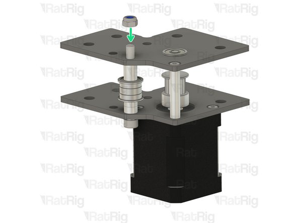 Insert the aluminium spacer between the top and bottom plates