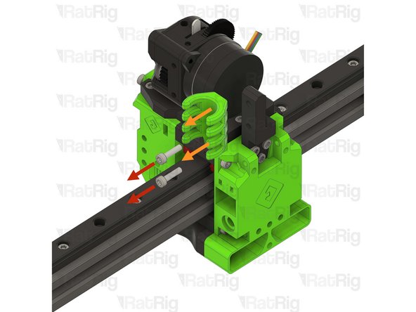 Remove the EVA cable guide printed part