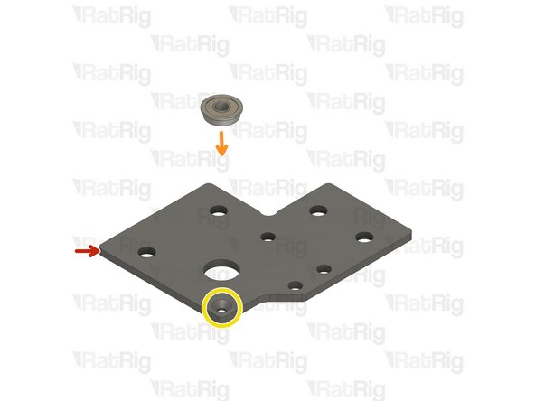 Rat Rig V-Core 4.0 - Motor Plate - Upper Right v1.0