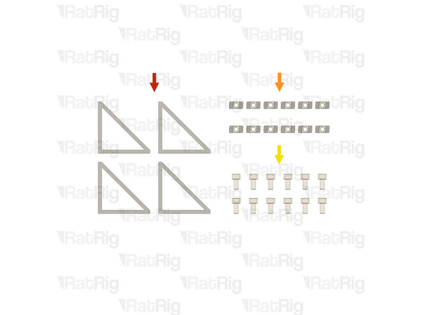 4x Bracket - Extruded 90º Corner for 30 series - 6030 Tall - Black (SKU: HW3162BC)