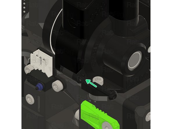 Fully tighten the M3x25 Button head screw.