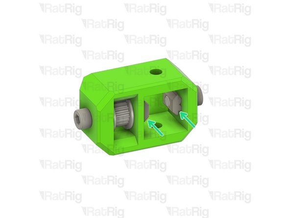 Fully insert the M5x25 as shown