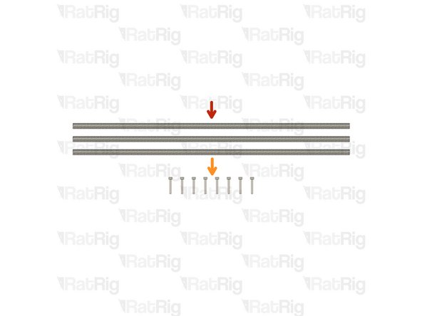 3x 380mm TR8x4 Lead Screws