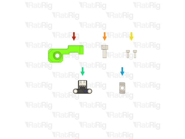 1x Prepared Y-axis endstop mount printed part from step 13 of the Preparations guide