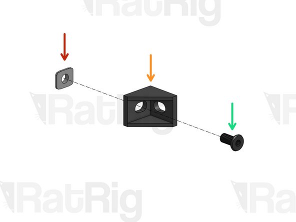 Repeat this step with 4 Cast Corner Conectors