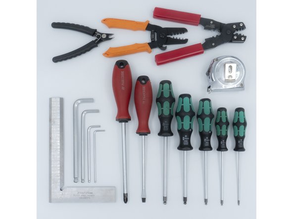 The following tools are required for this guide: