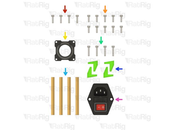 4x M3x12 Cap Head Screw