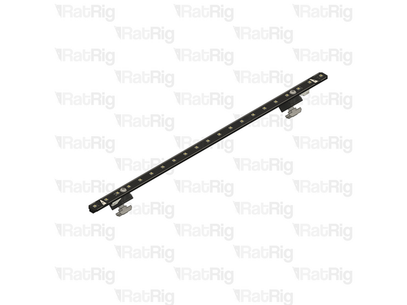 Align a frame mount assembly with mounting hole on the LED strip