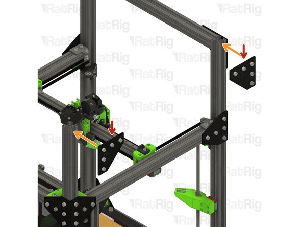 Corner plate assembly from Step 23 &amp; 27