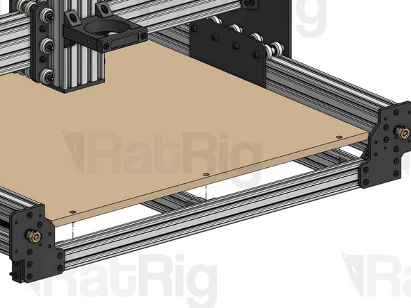 Align the T-nuts on the board so they fit inside the X Base 2040 slots and tighten the screws.