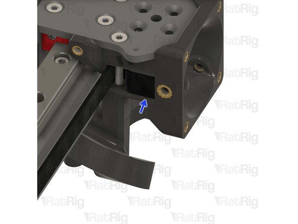 Insert the belt loop into the designated slot.