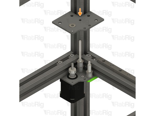 Upper right plate assembly from Step 14