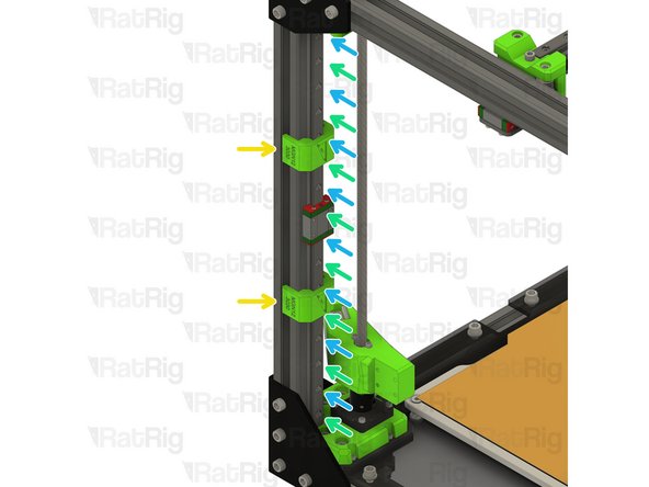 Insert the linear rail into the 3030 extrusion