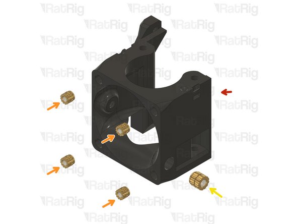 1x Rat Rig toolhead_front printed part