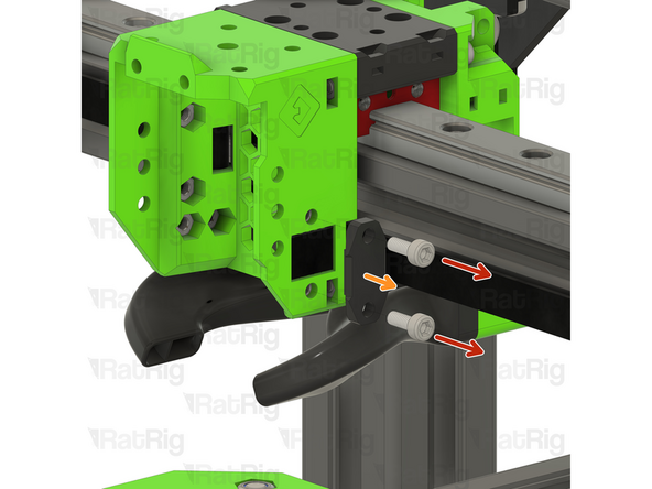 Remove the two M3x8 Cap Head Screws