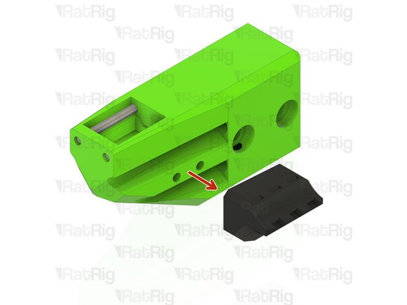 Remove the bed cable tiedown printed part