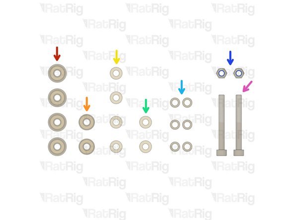 4x F695ZZ Ball Bearing