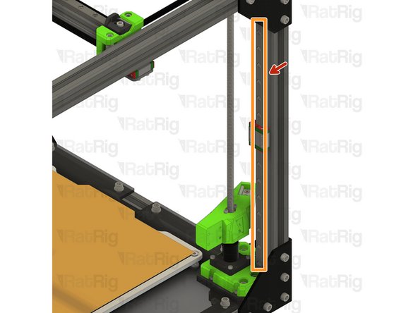 Front left linear rail