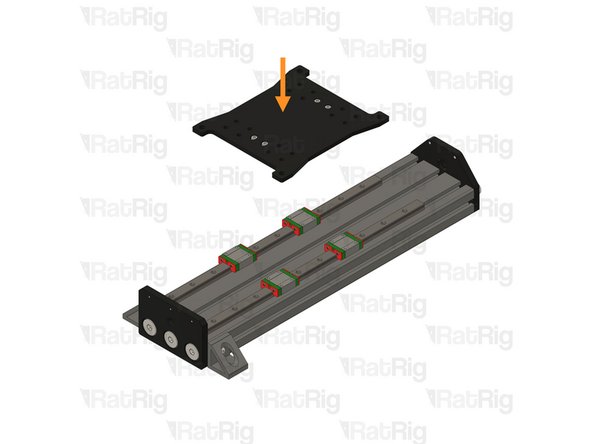 Install the Y Joiner assembly on the linear rails.