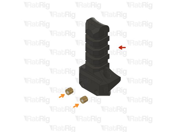 1x Rat Rig toolhead_umbilical printed part