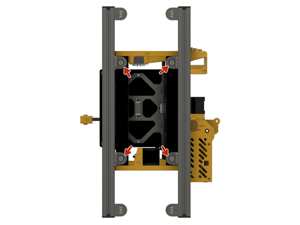 Remove the printer's rubber feet before mounting it to the V-Hive Enclosure.