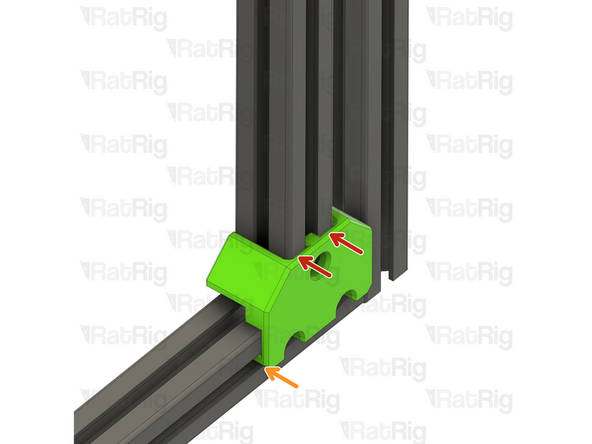Make sure the frame jig is inserted all the way and completely flush with the extrusion