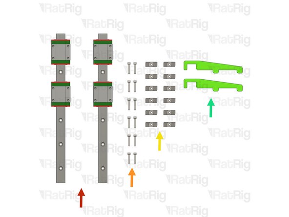 2x Linear Rail - MGN15 250mm + 2 x MGN15C carriage