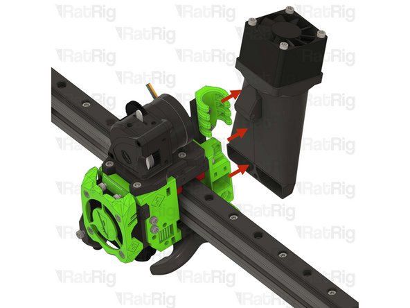 Remove the 40mm_fan_duct assembly as shown