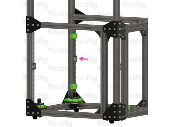 The linear rail will rest on the front lead screw motor cage