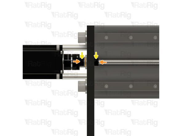 Push both Lock Collars against the plate