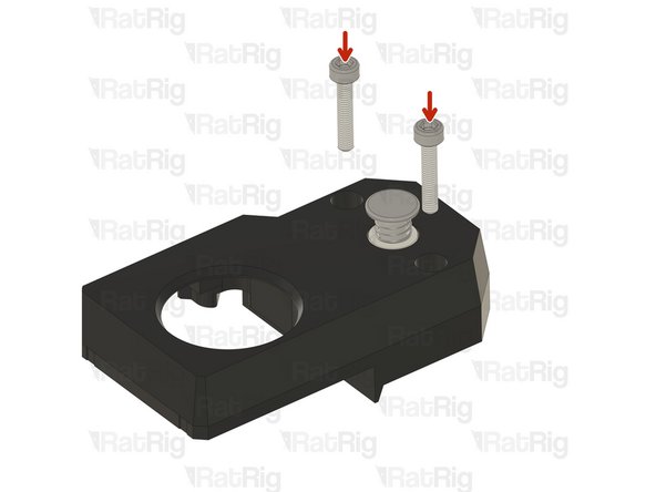 Insert two M3x16 Cap Head Screws in the designated holes.