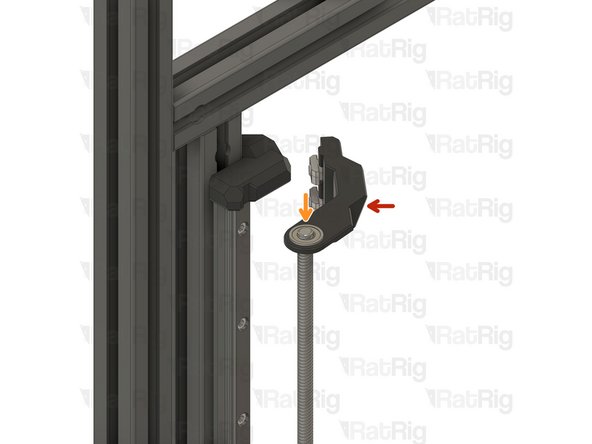 Left lead screw constraint assembly