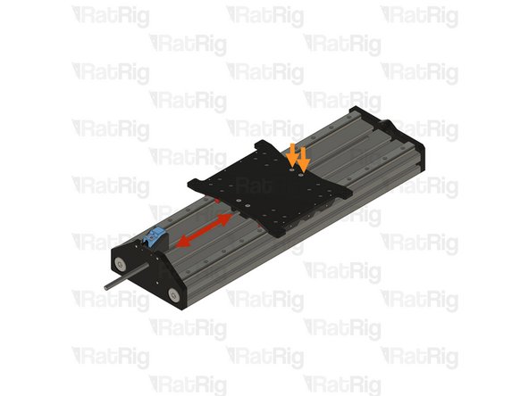 While threading the lead screw, ensure that it moves smoothly. It should thread effortlessly while the second POM block remains loose.