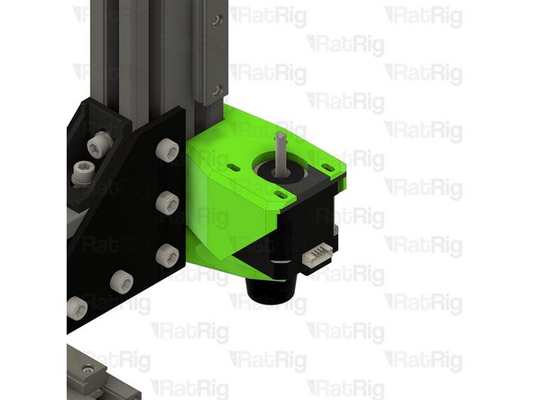 Slide the stepper motor into the mount as shown