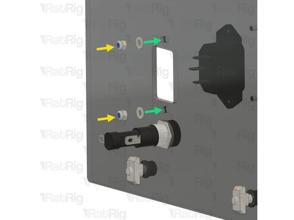 2x M3x12 Countersink Screw