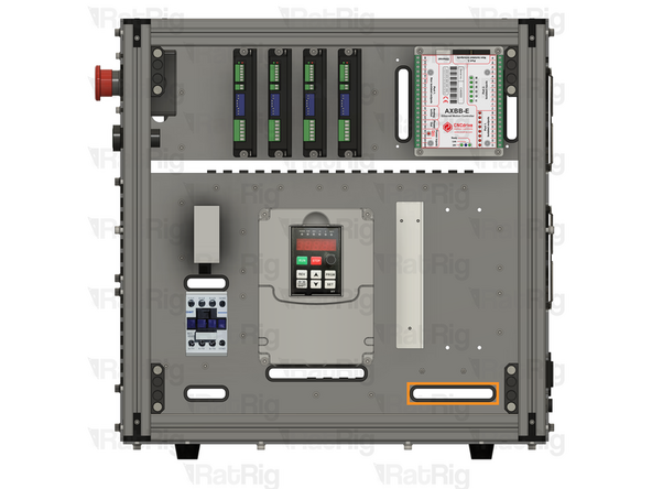 Feed all of the power supply wires through the designated slot