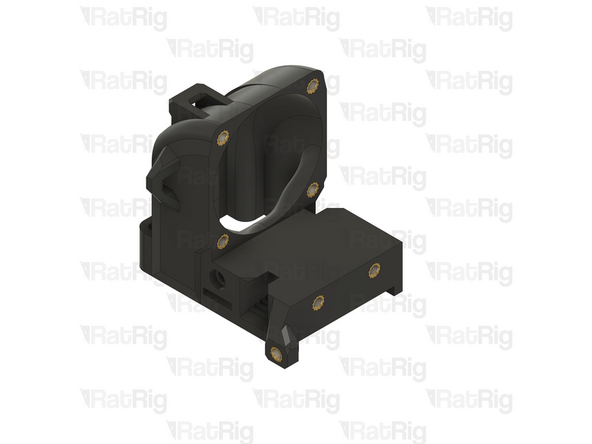 Install an M3 heat insert into each of the marked holes