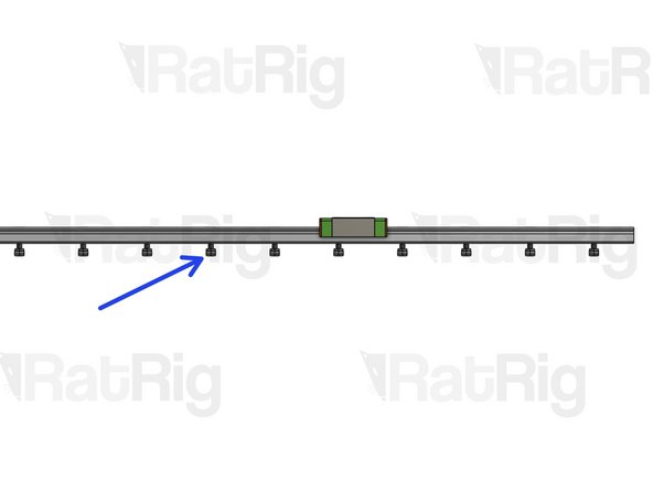 If you're coming from v1.1,  please reuse one of your existing Z rails on the back of the machine. Even though this rail is 50mm longer than it should be, this will not affect your machine's performance in any way. At the front of the machine, you should use the linear rails provided with your upgrade kit.