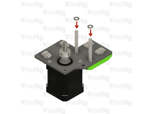 Install the following components in the order shown in the image: