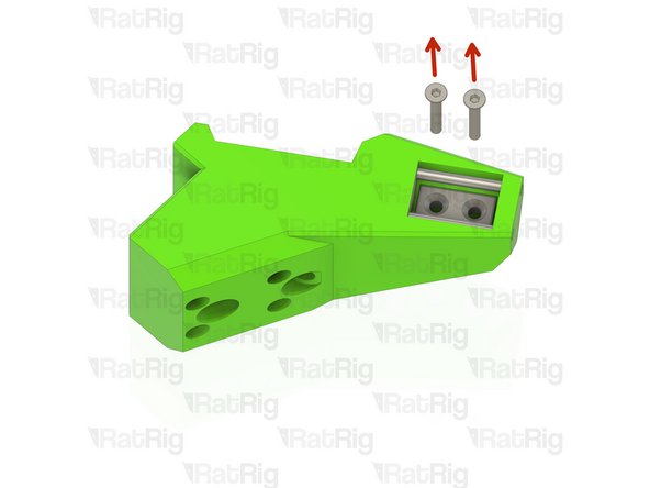 Remove the two marked M3x20 countersink screws