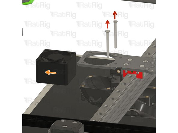 Remove the two M3x35 Countersink Screw