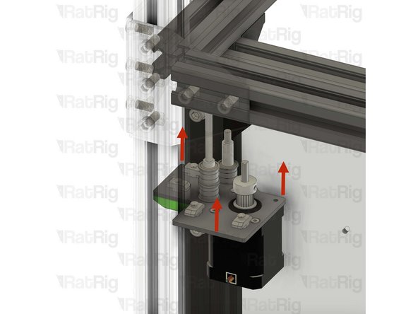 Make sure the plate is fully seated against the 3030 extrusion before the next step