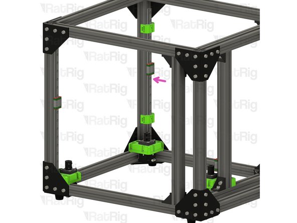 The linear rail will rest on the front lead screw motor cage