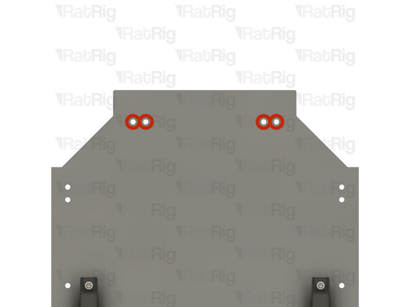 Drill all four previously marked holes using a sharp 6.5mm twist drill